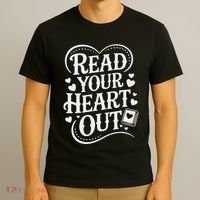 Read Your Heart Out Teacher Women Reader Bookish Book Lover T-Shirt thumb 3