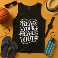 Read Your Heart Out Teacher Women Reader Bookish Book Lover Tank Top thumb 4