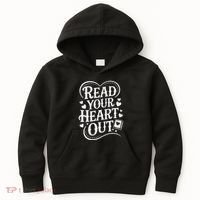 Read Your Heart Out Teacher Women Reader Bookish Book Lover Kids Hoodie thumb 0