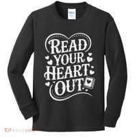 Read Your Heart Out Teacher Women Reader Bookish Book Lover Kids Long Sleeve Shirt thumb 0