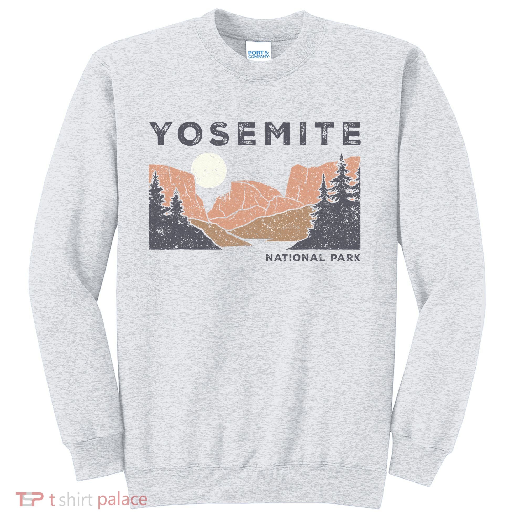 Retro Yosemite Halfdome National Park Sweatshirt