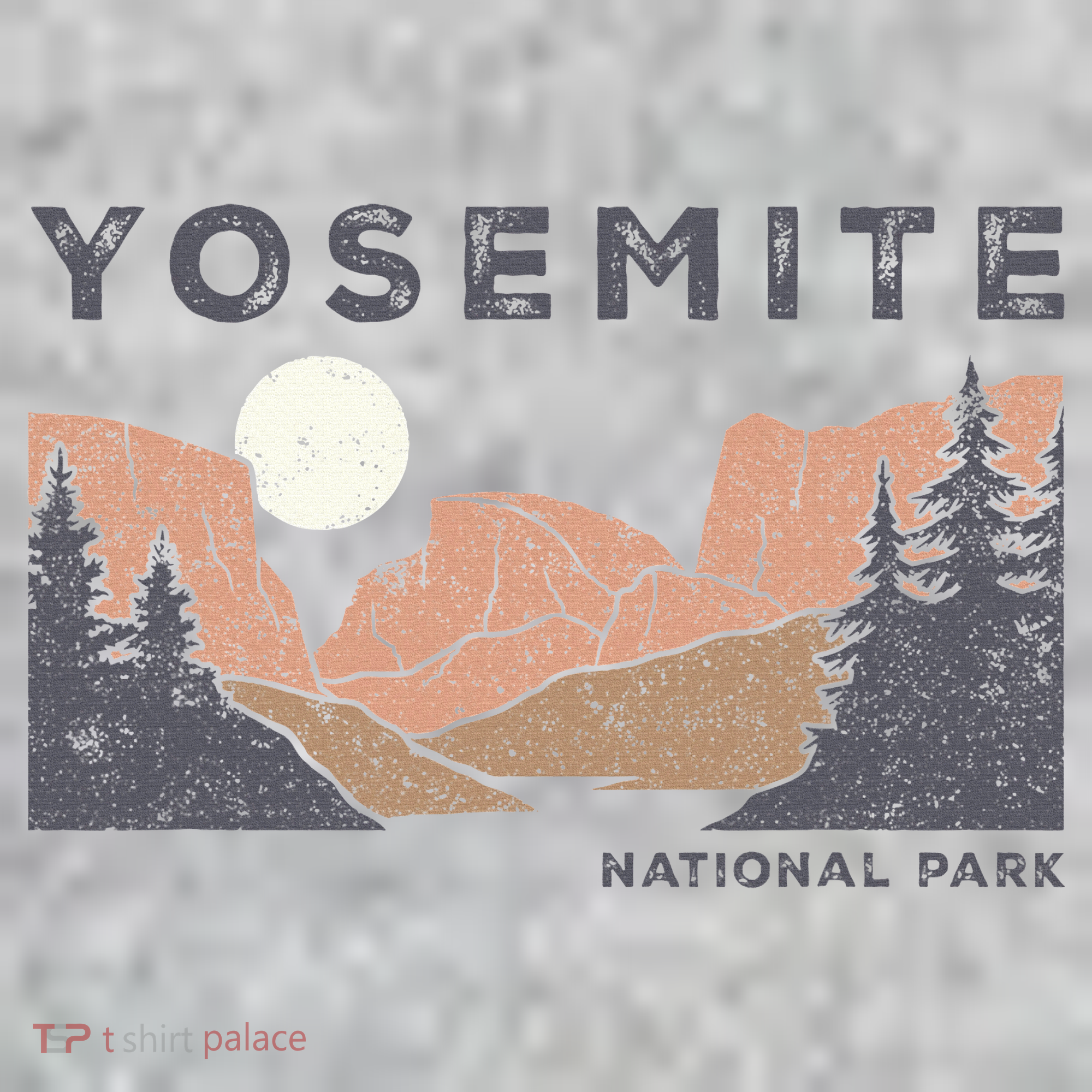 Retro Yosemite Halfdome National Park Sweatshirt