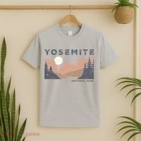 Retro Yosemite Halfdome National Park T-Shirt thumb 2