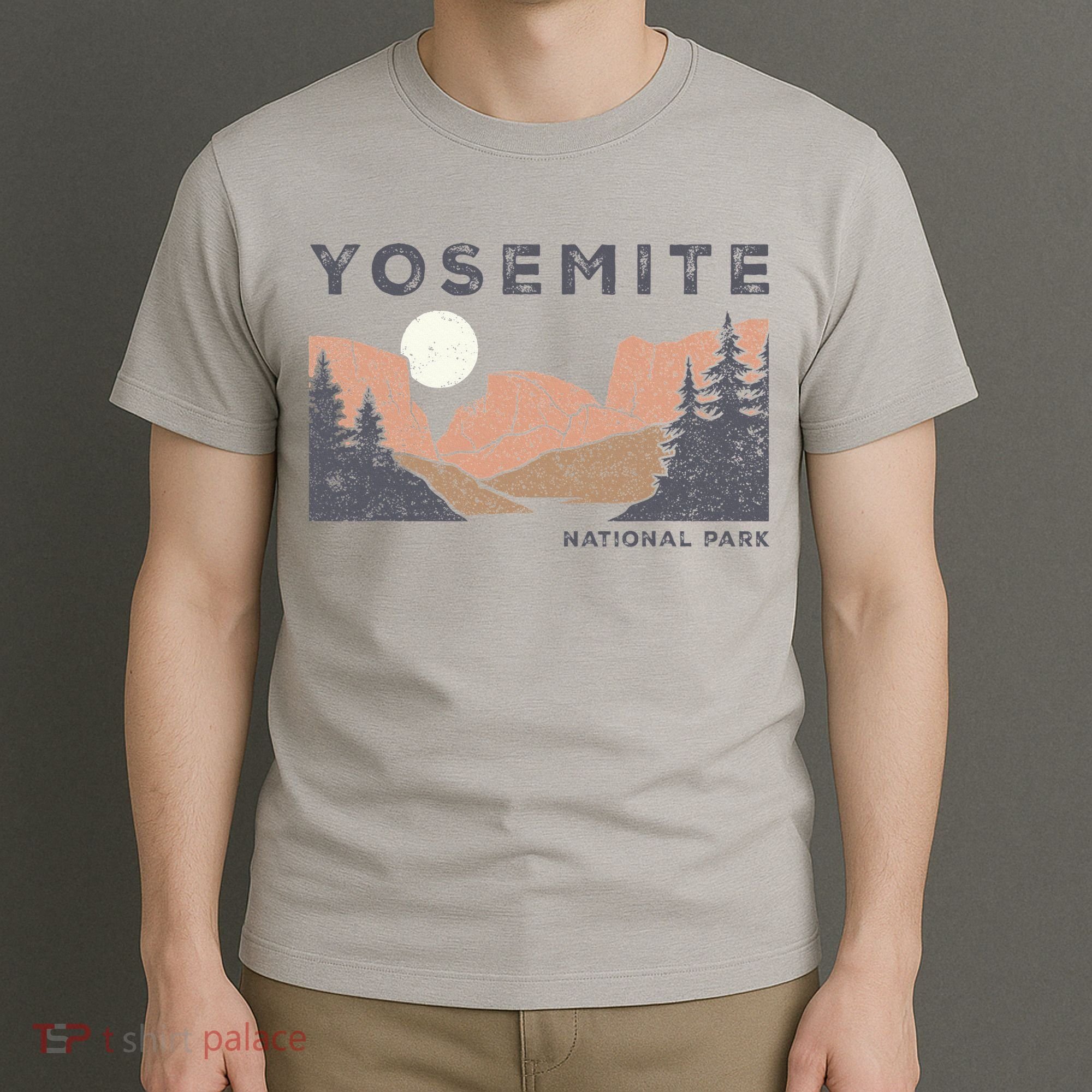 Retro Yosemite Halfdome National Park T-Shirt