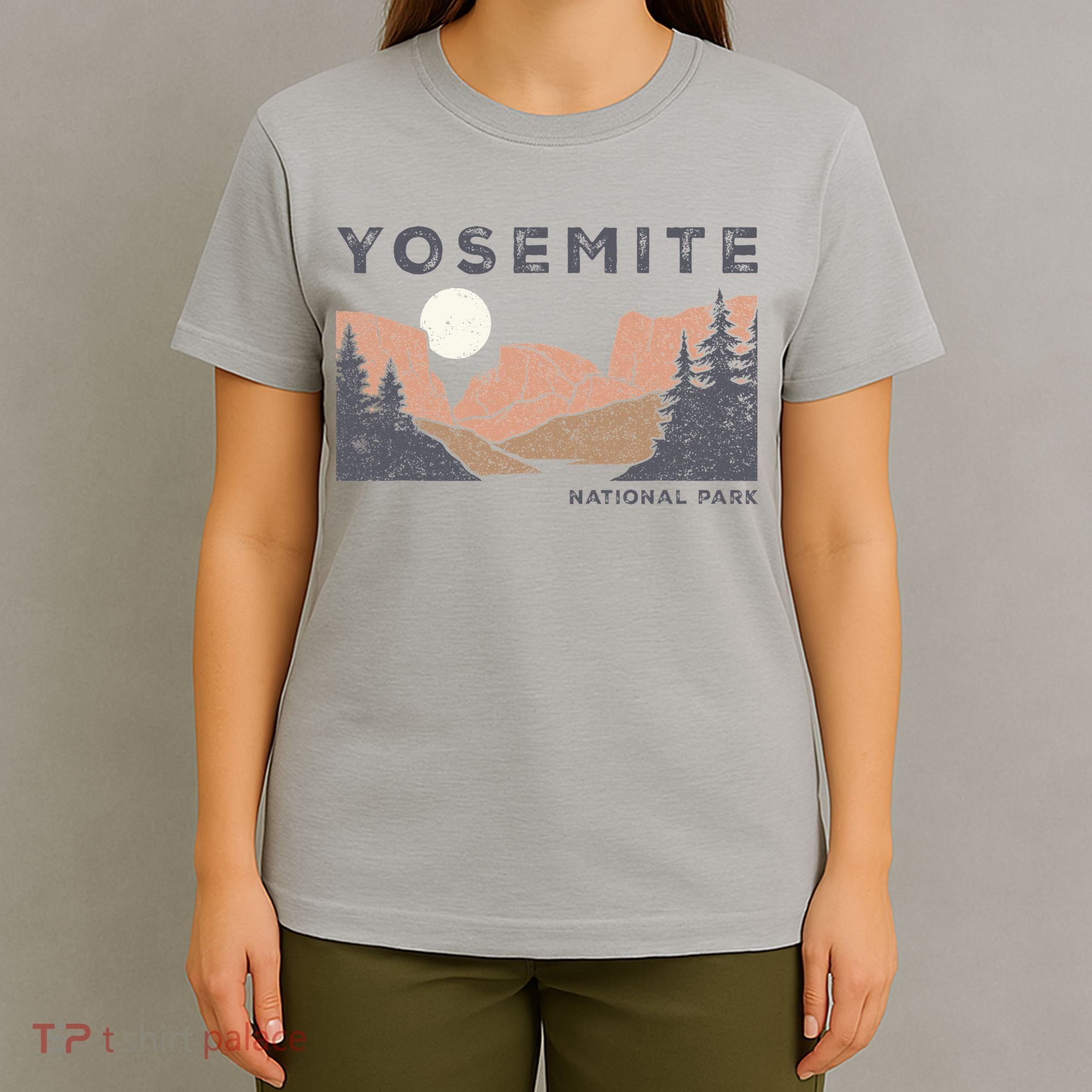 Retro Yosemite Halfdome National Park T-Shirt
