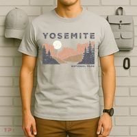Retro Yosemite Halfdome National Park T-Shirt thumb 6