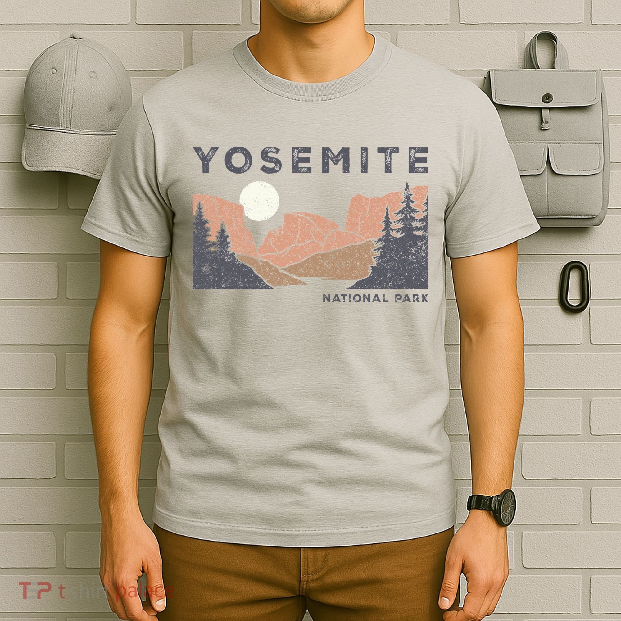 Retro Yosemite Halfdome National Park T-Shirt