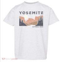 Retro Yosemite Halfdome National Park Toddler T-Shirt thumb 0
