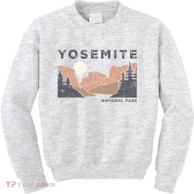 Retro Yosemite Halfdome National Park Kids Sweatshirt