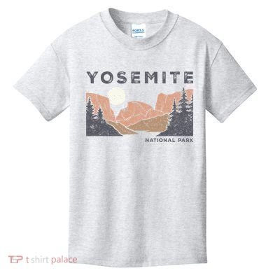 Retro Yosemite Halfdome National Park Kids T-Shirt