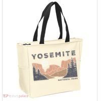 Retro Yosemite Halfdome National Park Tote Bag thumb 2