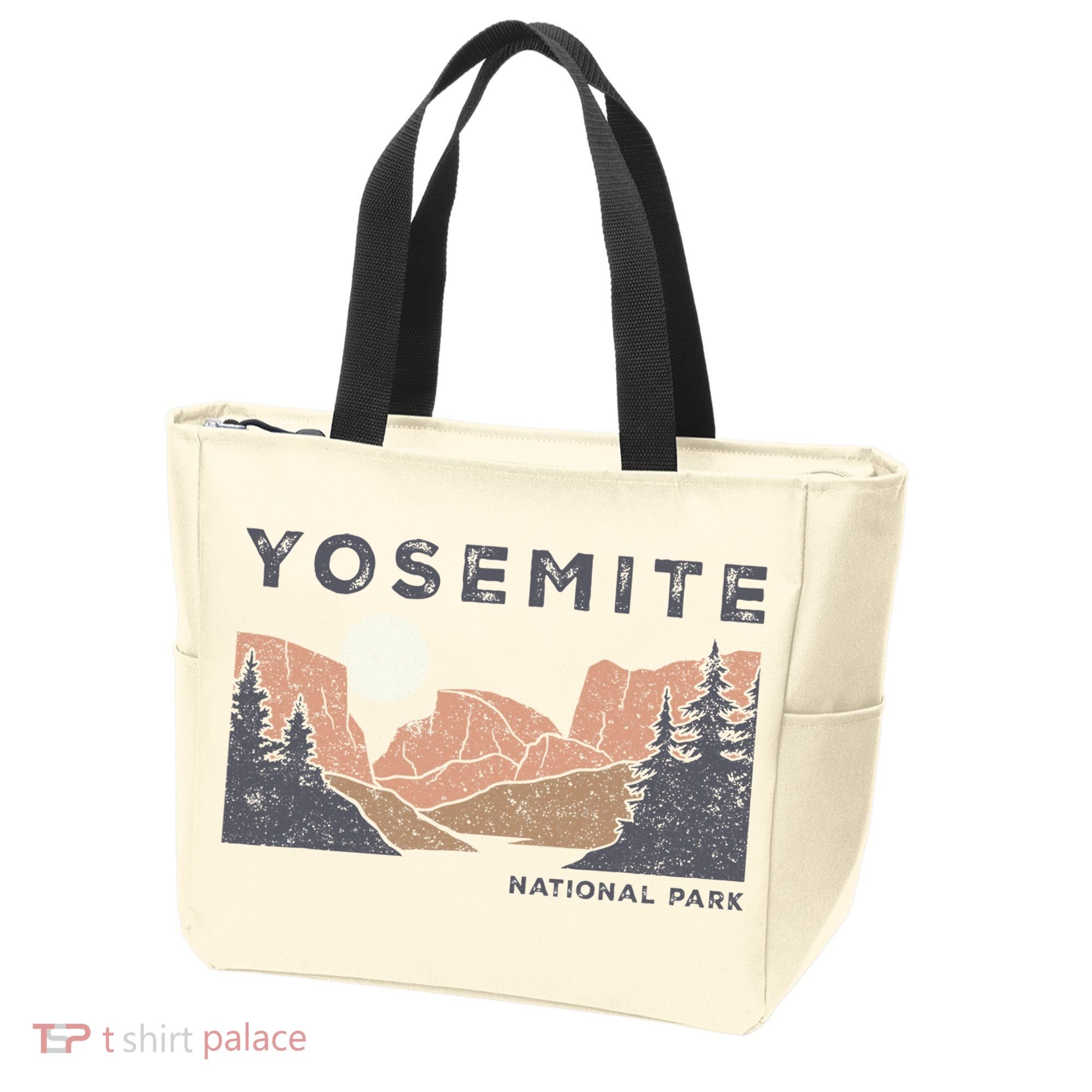 Retro Yosemite Halfdome National Park Tote Bag