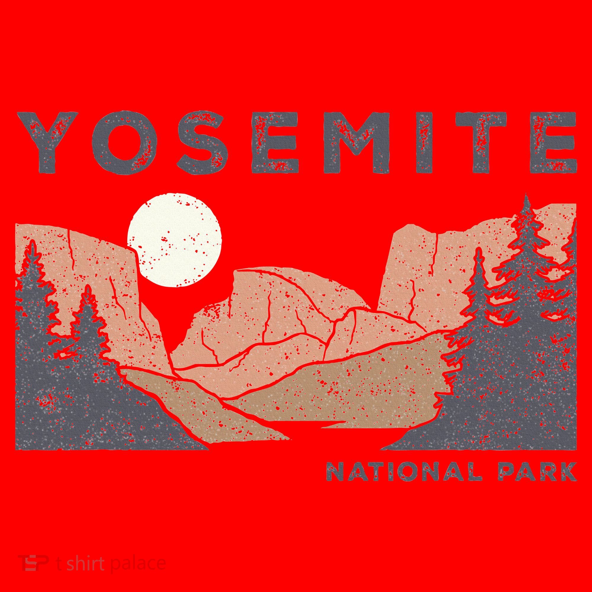 Retro Yosemite Halfdome National Park Santa Hat