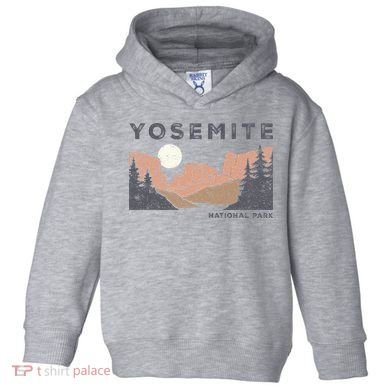 Retro Yosemite Halfdome National Park Toddler Hoodie