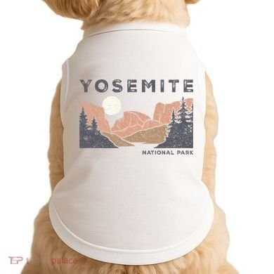 Retro Yosemite Halfdome National Park Doggie Tank