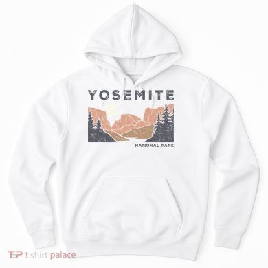 Retro Yosemite Halfdome National Park Hoodie