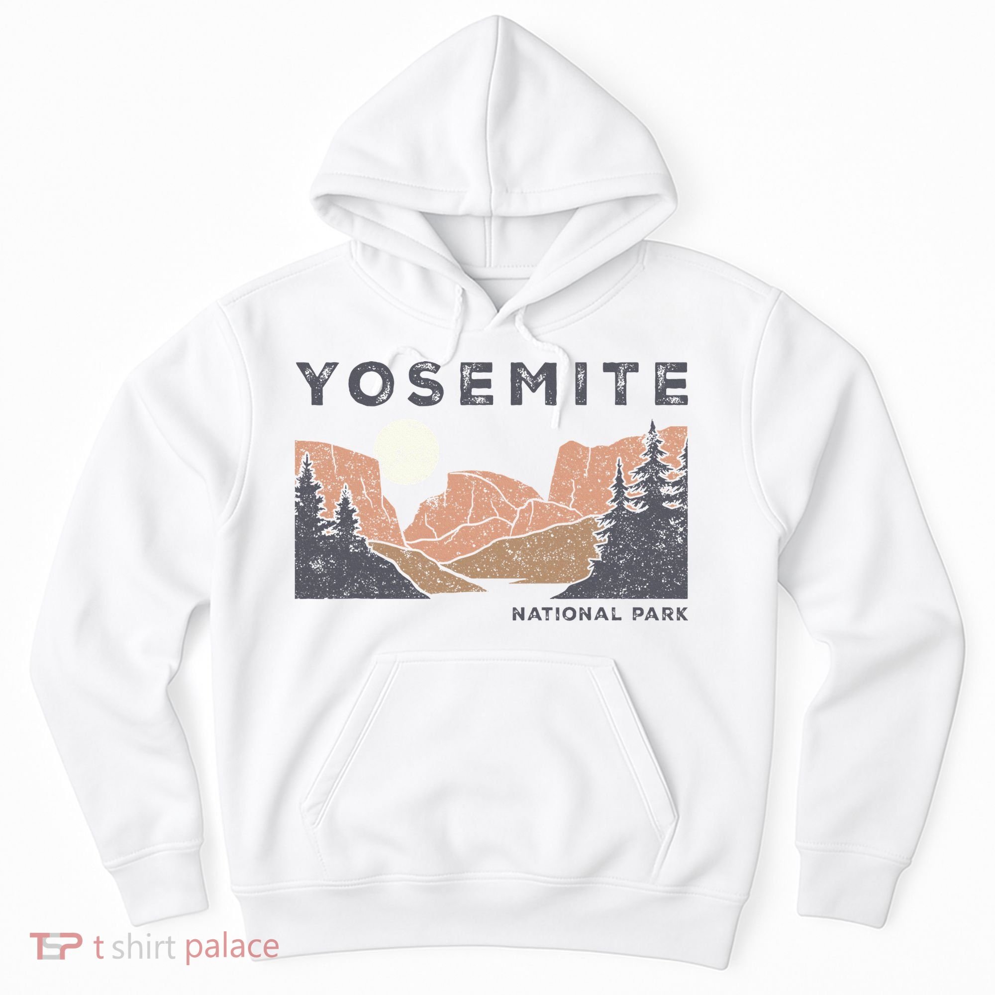 Retro Yosemite Halfdome National Park Hoodie