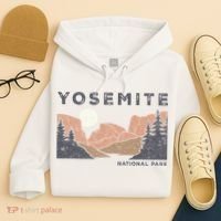 Retro Yosemite Halfdome National Park Hoodie thumb 4