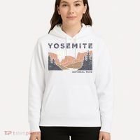 Retro Yosemite Halfdome National Park Hoodie thumb 5