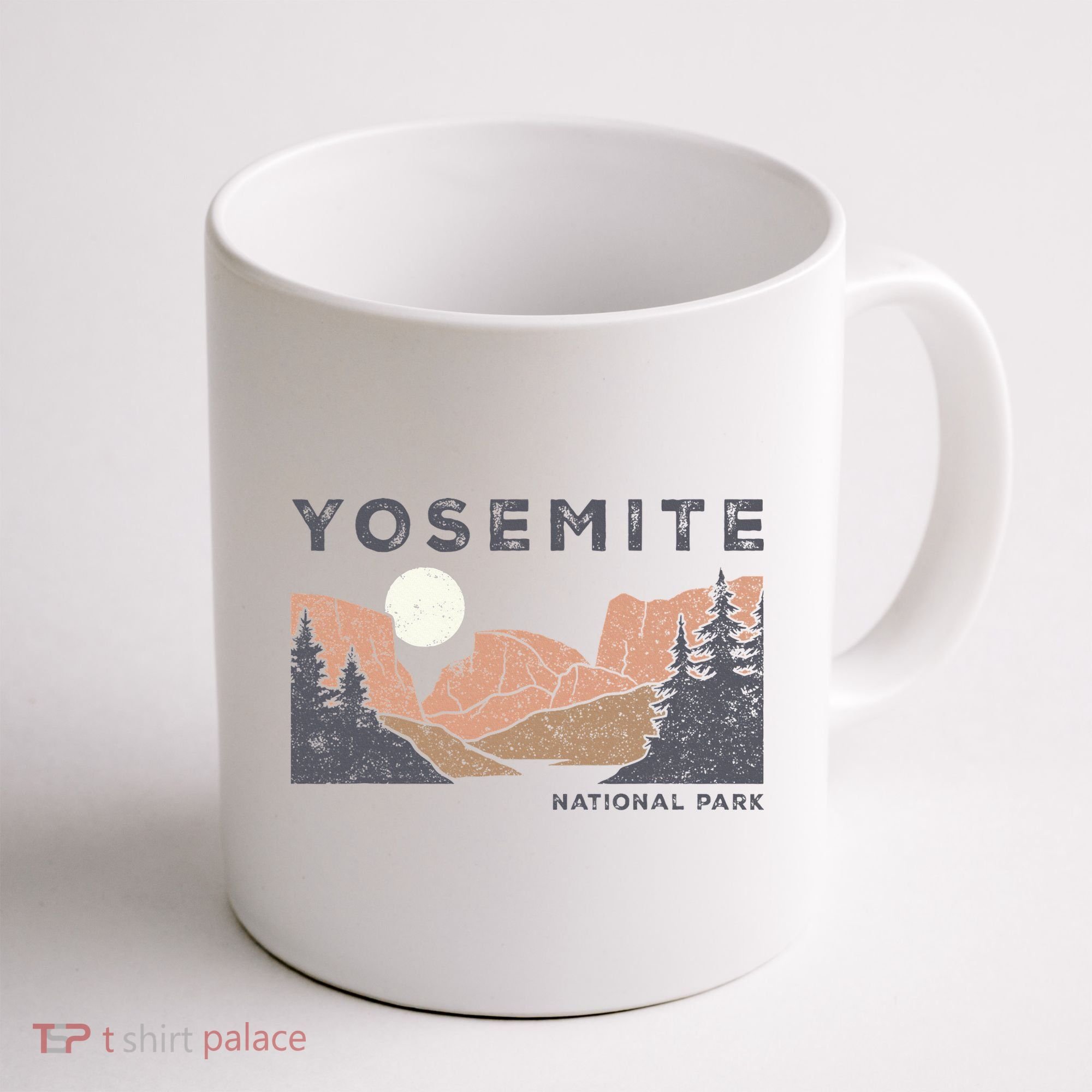 Retro Yosemite Halfdome National Park Coffee Mug