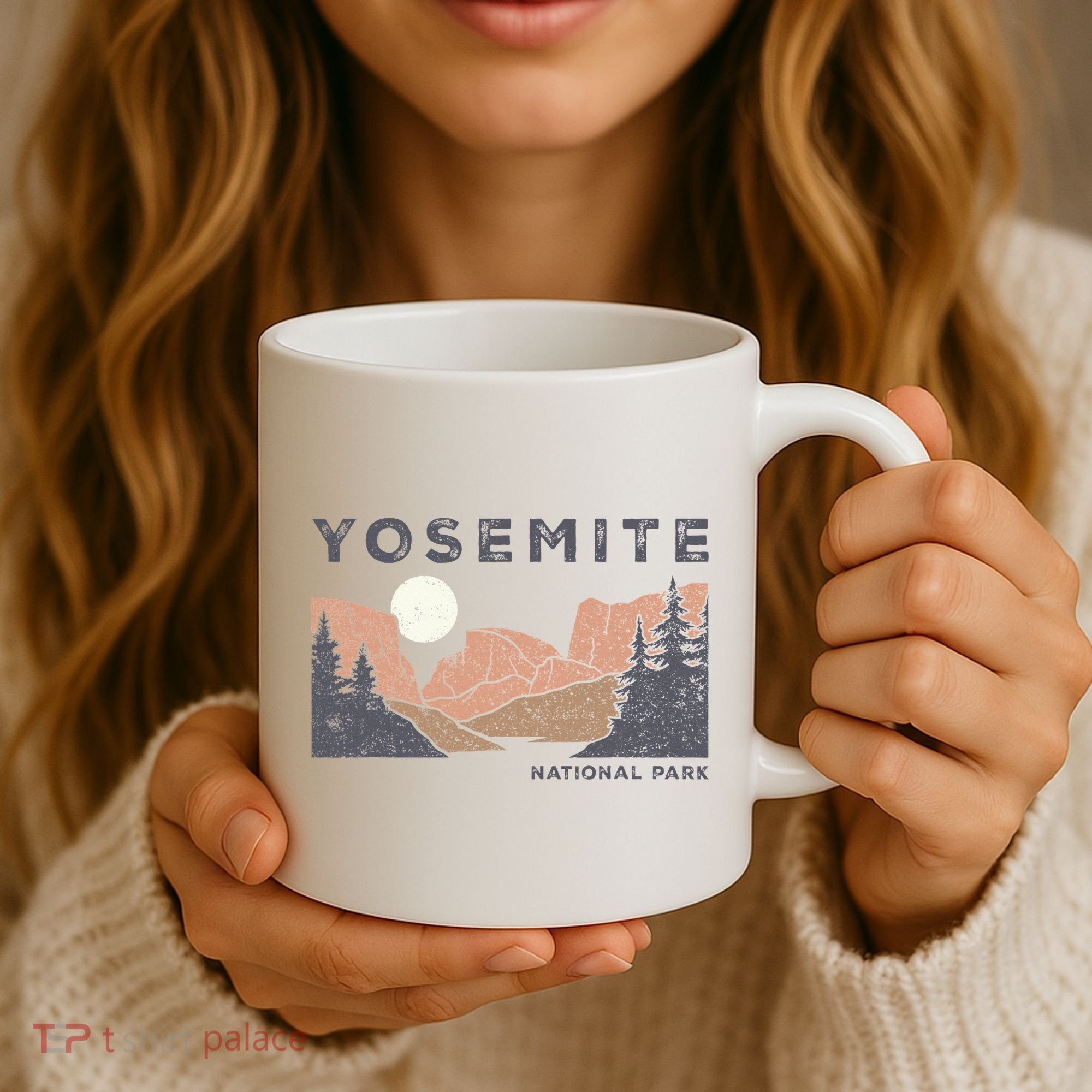 Retro Yosemite Halfdome National Park Coffee Mug