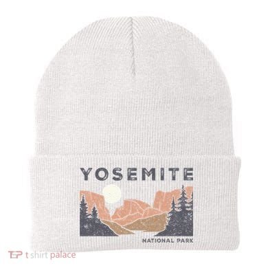 Retro Yosemite Halfdome National Park Beanie