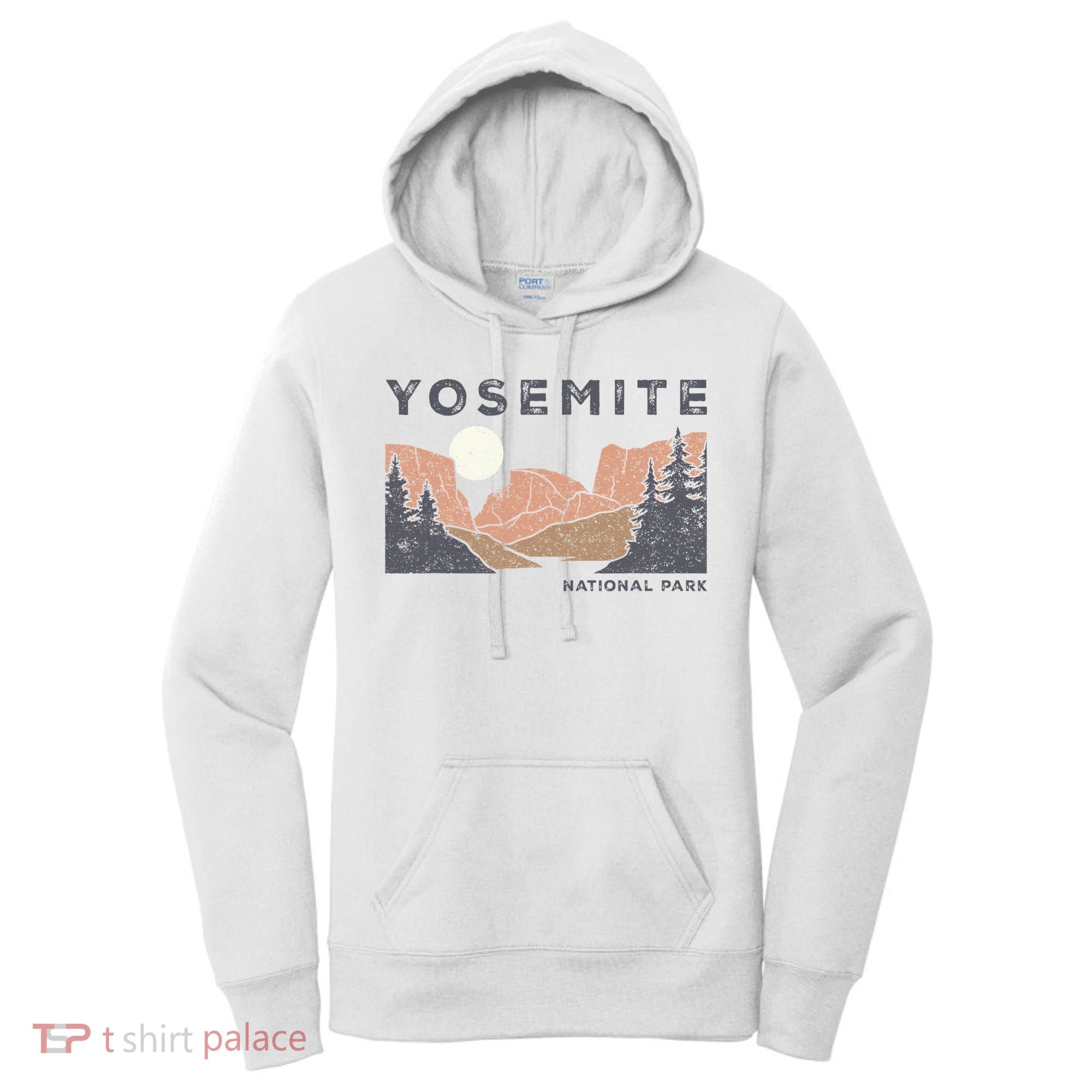 Retro Yosemite Halfdome National Park Women's Hoodie