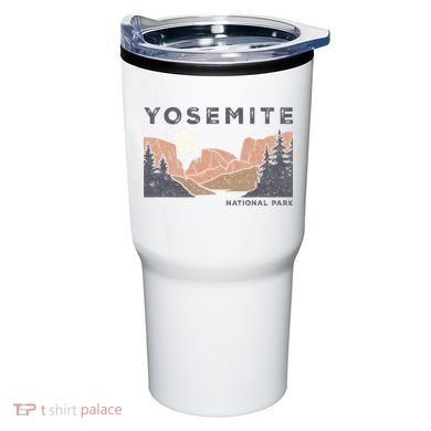 Retro Yosemite Halfdome National Park Tumbler