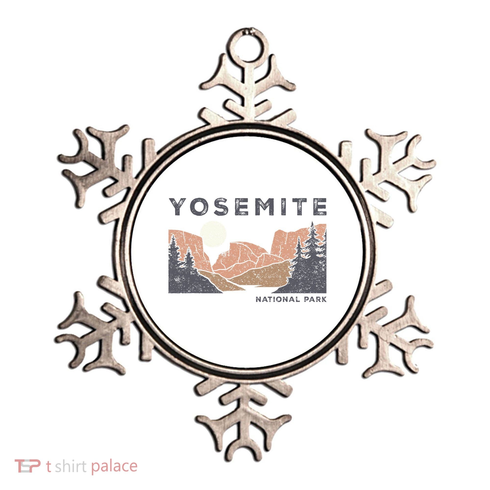 Retro Yosemite Halfdome National Park Ornament