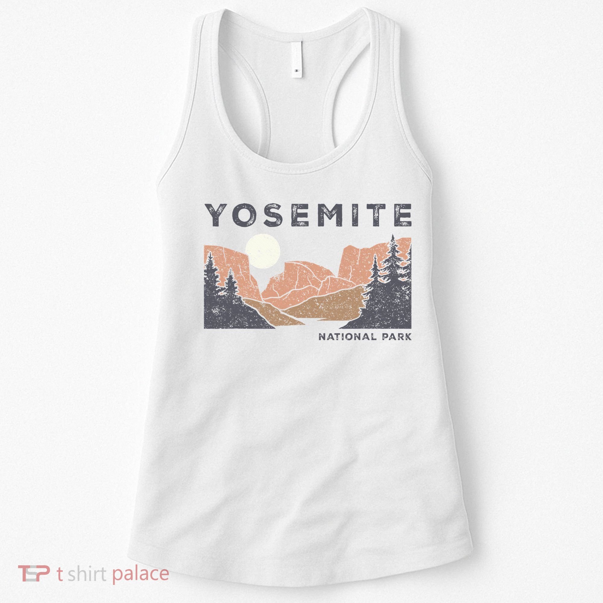 Retro Yosemite Halfdome National Park Women's Tank Top