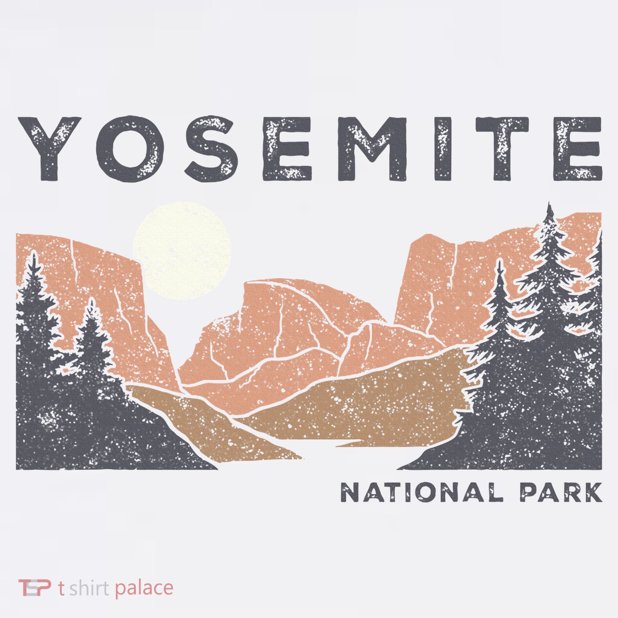 Retro Yosemite Halfdome National Park Baby Bodysuit