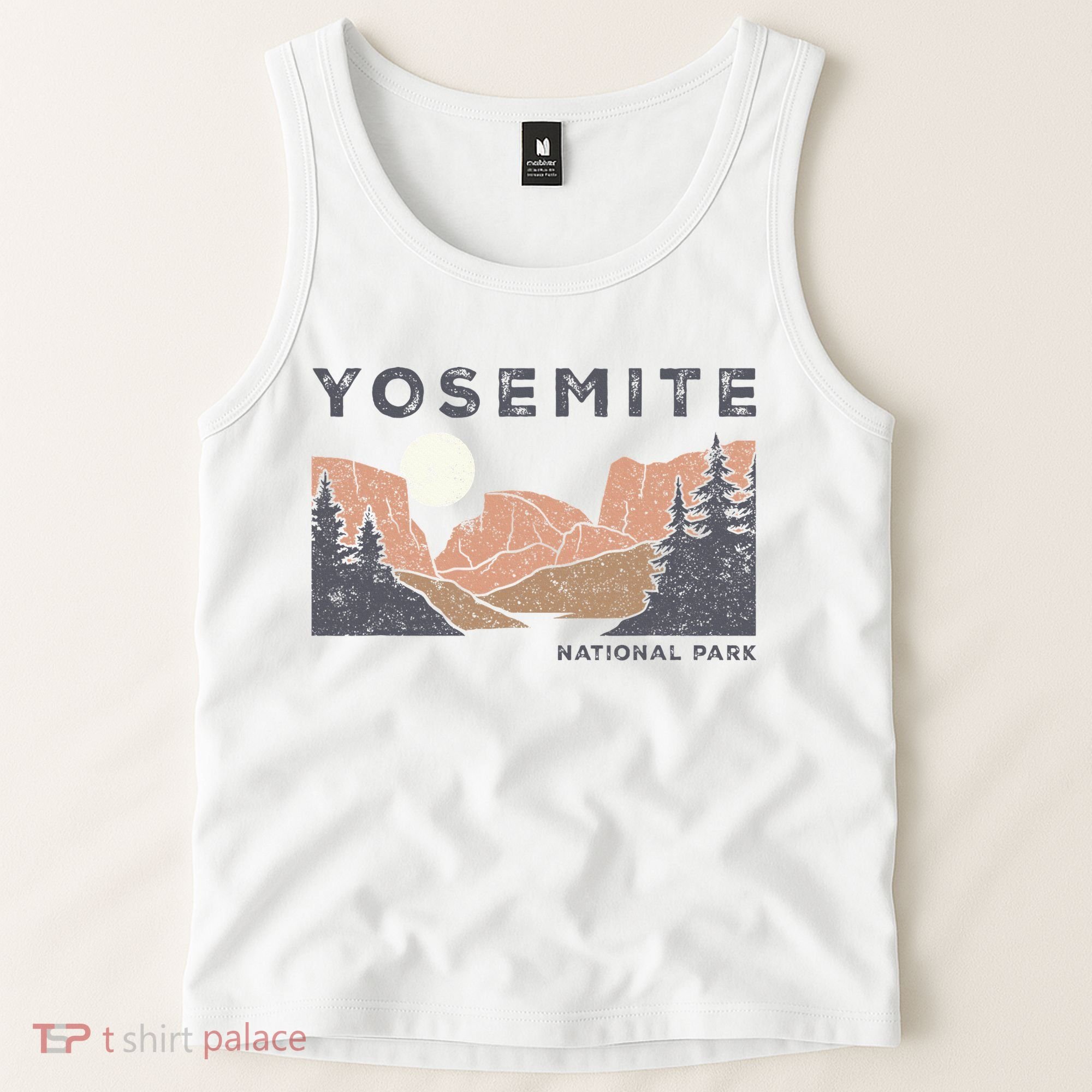 Retro Yosemite Halfdome National Park Tank Top