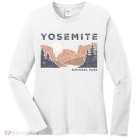 Retro Yosemite Halfdome National Park Women's Long Sleeve Shirt thumb 0