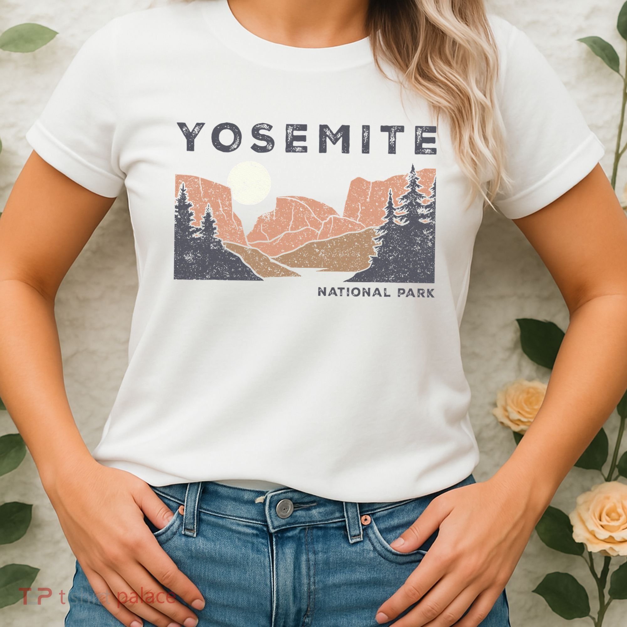 Retro Yosemite Halfdome National Park Women's T-Shirt