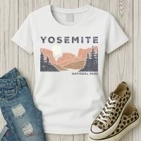 Retro Yosemite Halfdome National Park Women's T-Shirt thumb 3