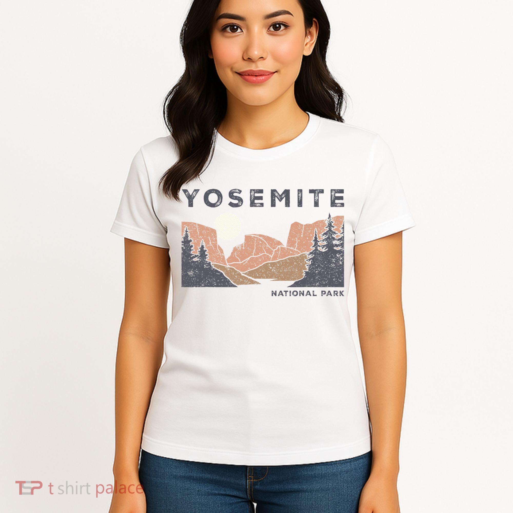 Retro Yosemite Halfdome National Park Women's T-Shirt