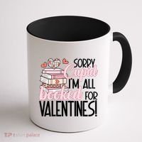 Read Your Heart Out Valentines Day Teacher Book Lover Coffee Mug thumb 1