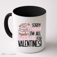 Read Your Heart Out Valentines Day Teacher Book Lover Coffee Mug thumb 0