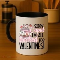 Read Your Heart Out Valentines Day Teacher Book Lover Coffee Mug thumb 4