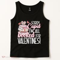 Read Your Heart Out Valentines Day Teacher Book Lover Tank Top thumb 2