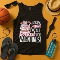 Read Your Heart Out Valentines Day Teacher Book Lover Tank Top thumb 4