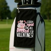 Read Your Heart Out Valentines Day Teacher Book Lover Golf Towel thumb 2
