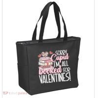 Read Your Heart Out Valentines Day Teacher Book Lover Tote Bag thumb 2