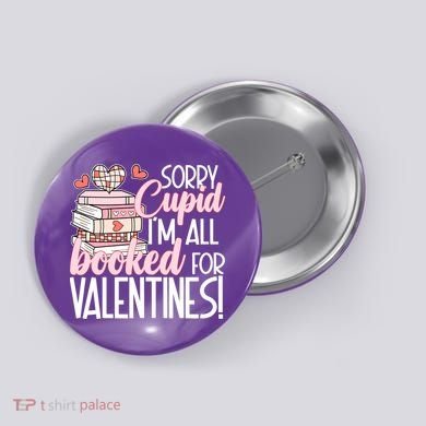 Read Your Heart Out Valentines Day Teacher Book Lover Button