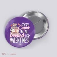 Read Your Heart Out Valentines Day Teacher Book Lover Button thumb 0