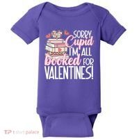 Read Your Heart Out Valentines Day Teacher Book Lover Baby Bodysuit thumb 0