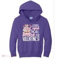 Read Your Heart Out Valentines Day Teacher Book Lover Kids Hoodie thumb 0
