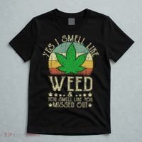 Retro Yes I Smell Like Weed You Smell Like You Missed Out T-Shirt thumb 5