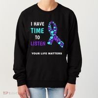 Ribbon Your Life Matters Gift Cool Gift Women's Sweatshirt thumb 0
