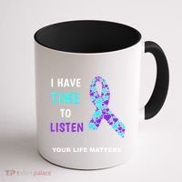 Ribbon Your Life Matters Gift Cool Gift Coffee Mug thumb 1